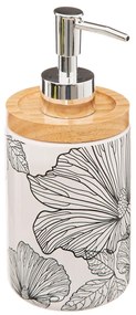 Δοχείο Κρεμοσάπουνου 400ml (8.1x7.5x18) F-V Black Flora 174698A