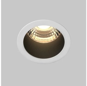Χωνευτό Σποτ Φωτιστικό Οροφής LED 9W Μαύρο-Λευκό Minor Downlight DL089-9W3K-BW Maytoni DL089-9W3K-BW