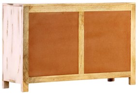 vidaXL Ντουλάπι Ανοιχτό Ροζ 110 x 35 x 70 εκ. από Μασίφ Ξύλο Μάνγκο