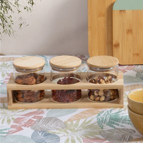 Βαζάκια Μπαχαρικών Σε Βάση (Σετ 3τμχ) Nef-Nef Homeware Fonten