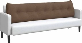 vidaXL Μαξιλάρι Πλάτης Καφέ 200 x 24 x 50 εκ ύφασμα