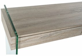 Βοηθητικό Τραπέζι DKD Home Decor Διαφανές Φυσικό Ξύλο Κρυστάλλινο Ξύλο MDF 120 x 40 x 76 cm
