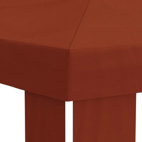 vidaXL Κάλυμμα Γκαζebo 6 x 3 m Τερακότα Πολυεστέρας 190 gsm