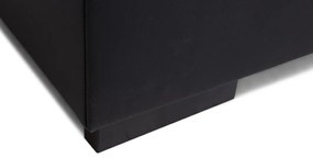 Σκαμπό σαλονιού Scandinavian Choice C112, Μαύρο, 45x65x80cm, Οικολογικό δέρμα, Πόδια: Πλαστική ύλη, Κουτί αποθήκευσης | Epipla1.gr