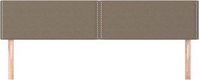 vidaXL Κεφαλάρια Ύφασμα 180x5x78/88 εκ. Taupe