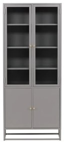 Βιτρίνα Dallas A103, Ανοιχτό γκρι, Με πόρτες, Ο αριθμός των θυρών: 4, 190x80x41cm | Epipla1.gr