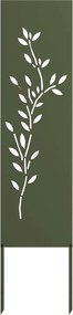 vidaXL Οθόνη Ιδιωτικότητας Κήπου Floral Λαδί 32 χ 140 εκ