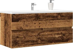 vidaXL Ντουλάπι Νιπτήρα Μαύρο 100x38,5x45 εκ. Επεξεργασμένο Ξύλο
