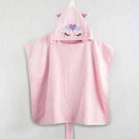 Παιδικό Πόντσο Nima Uniheart Ροζ No 2-4