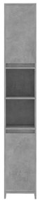 Στήλη Μπάνιου Γκρι του Σκυροδέματος 30x30x183,5 εκ. Μοριοσανίδα - Γκρι