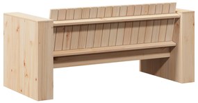 vidaXL Διθέσιος Καναπές Κήπου 134x60x62 εκ. Μασίφ Ξύλο Πεύκου