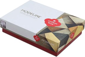 Σετ παπλωματοθήκη Jayda Cotton Box 3 τμχ Μονή (160x220) χρώμα ροζ - λευκό