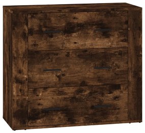 vidaXL Ντουλάπια 3 τεμ. Καπνιστή δρυς Επεξεργασμένο Ξύλο