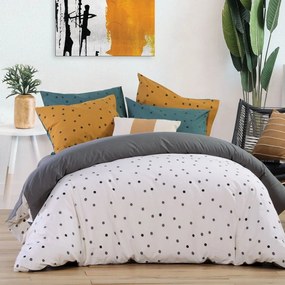 Παπλωματοθήκη Friday (Σετ 2τμχ) Ecru-Mustard-Petrol Nef-Nef Μονό 170x240cm 100% Cotton