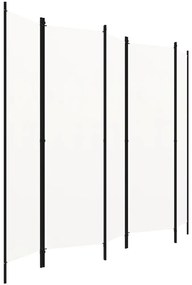 vidaXL Διαχωριστικό Δωματίου με 5 Πάνελ Λευκό 250 x 180 εκ.