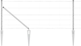 vidaXL Στύλος Περιφράξεων Γαλβανισμένο 100 x 0,8 μ Ατσάλι