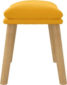 vidaXL Υποπόδιο Μουσταρδί 45x29,5x35 εκ. Βελούδινο