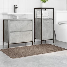 vidaXL Πάτος μπάνιου  Ορθογώνιος Καφέ 70x120 εκ. Πολυπροπυλένιο Αντιολισθητικός