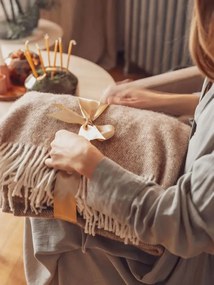 Κουβέρτα Esten Camel - 150.00Χ200.00Χ0.40cm