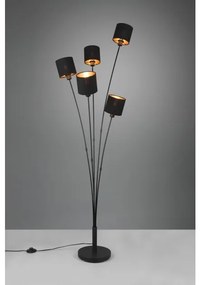 Επιδαπέδιο Φωτιστικό 5xE14 Μαύρο-Χρυσό Tommy R46335979 Trio Lighting R46335979 Μαύρο-Χρυσό