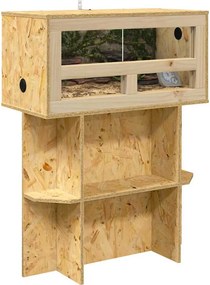 vidaXL Βάση Terrarium με ράφι Καφέ 60 x 30 x 50 εκ. OSB