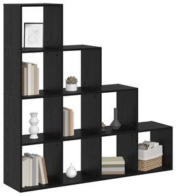 vidaXL Διαχωριστικό Ράφι Δωματίου Μαύρη δρυς 131.5 x 29 x 131.5 εκ