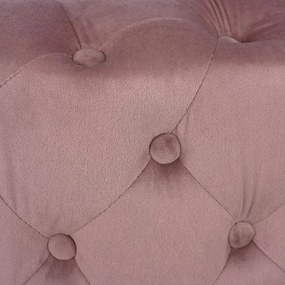 Σκαμπό Kassie Σάπιο Μήλο Βελούδο Τύπου Chesterfield Φ60x43Yεκ.