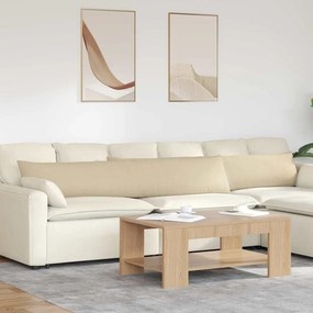 vidaXL Μαξιλάρι Καναπέ 2 pcs Κρεμ 200 x 40 εκ. ύφασμα