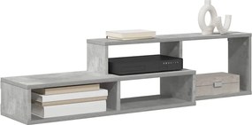 vidaXL ΡάφιΤηλεόρασηςΤοίχου 120x25x28,5εκ Επεξεργασμένο Ξύλο