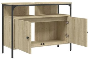vidaXL Ντουλάπι Νιπτήρα Μπάνιου Sonoma Δρυς 80x30x60 εκ. Επεξ. Ξύλο