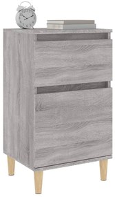 vidaXL Κομοδίνα 2 τεμ. Γκρι Sonoma 40x35x70 εκ.