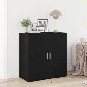 Μπουφές Μαύρος Δρυός 79x38x80 εκ Επεξεργασμένο Ξύλο