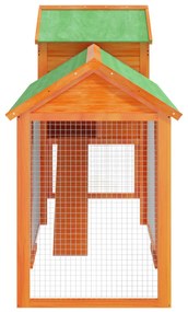 vidaXL Κοτέτσι Καφέ 193 x 65 x 117 εκ. από Μασίφ Ξύλο Πεύκου