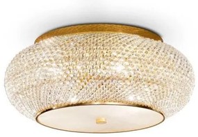 Φωτιστικό Οροφής με Κρύσταλλα Φ65 Pasha 165004 Χρυσό Ideal Lux-165004-Χρυσό 165004