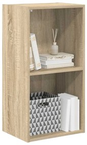 vidaXL Βιβλιοθήκη με 2 Ράφια Sonoma Δρυς 40x30x76,5 εκ. Επεξ. Ξύλο