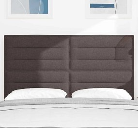 vidaXL Κεφαλάρι Σκούρο Καφέ 160 cm ύφασμα