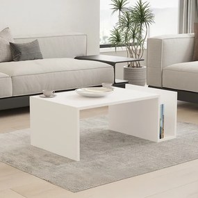 Τραπέζι σαλονιού Poko  σε λευκή απόχρωση 86.8x50x32,4εκ