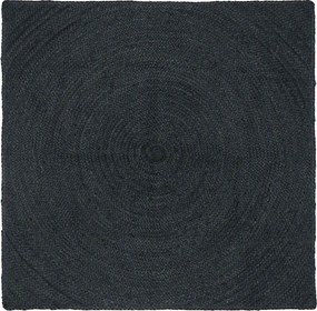 vidaXL Χαλιά χώρου Σκούρο Γκρι 120 x 120 cm Γιούτα