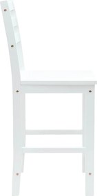 vidaXL Καρέκλες φαγητού 2 pcs Λευκό 40 x 47,5 x 99,5 εκ