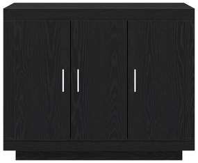 vidaXL Μπουφές Μαύρη Δρυς 92x35x75 εκ. Κατασκευασμένο ξύλο