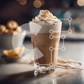 Σετ των 2 Intra Συλλεκτικό Ξύλινο Παζλ Plywood 4mm - Φλιτζάνι καφέ με σαντιγί και λεμόνι Σε Ξύλινο Κουτί - Διαστάσεις: 10x10 cm – 25 κομμάτια