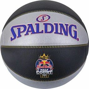 Mπάλα Μπάσκετ Spalding TF-33 Redbull Half Μαύρο 7 Φυσικό καουτσούκ