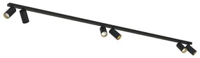 Φωτιστικό Οροφής - Σποτ Mono 7770 6xGU10 10W Black-Gold Nowodvorski Metal, Plastic