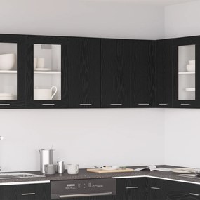 vidaXL Μαύρο Δέντρο Κρεμαστό Ντουλάπι 60x31x60 εκ Φτιαγμένο από Επεξεργασμένο Ξύλο