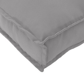 vidaXL Μαξιλάρι Παλέτας για Καθίσμα Γκρι 120x80x12 εκ. Πολυεστέρα