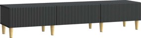 vidaXL Ντουλάπι TV Μαύρο 147 x 34,5 x 30 εκ Επεξεργασμένο Ξύλο
