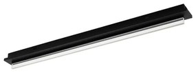 Φωτιστικό Οροφής Πλαφονιέρα Led Spadafora 98494 Black-Clear Eglo Metal, Plastic