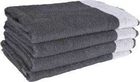 vidaXL Σετ Πετσετών 12 Τεμαχίων Γκρι Βαμβακερές