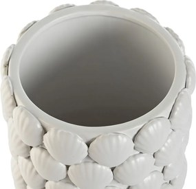 Βάζο Home ESPRIT Λευκό Πήλινα Μεσογείακός 16,5 x 16,5 x 38,5 cm