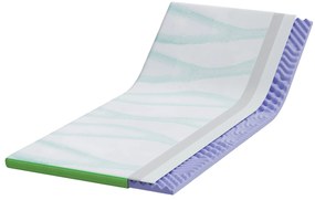 vidaXL Στρώματα Λευκό και Πράσινο 120 x 200 cm